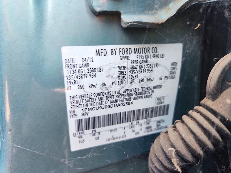 Продаж на аукціоні авто 2013 Ford Escape, vin: 1FMCU9J99DUA02584, номер лоту: 72322986