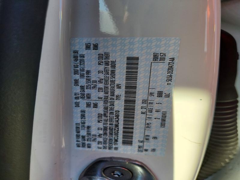 Продажа на аукционе авто 2021 Ford Escape, vin: 1FMCU0DZ2MUA34610, номер лота: 71179706