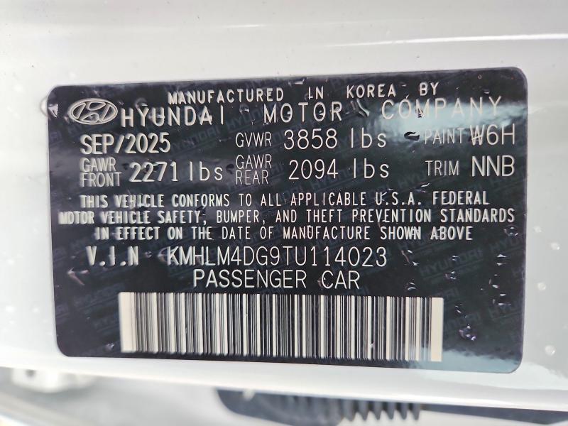 Aukcja sprzedaży 2026 Hyundai Elantra, vin: KMHLM4DG9TU114023, numer aukcji: 71486796