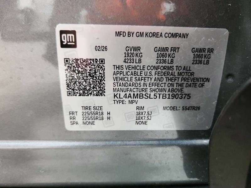 Продажа на аукционе авто 2026 Buick Encore Gx, vin: KL4AMBSL5TB190375, номер лота: 72250346