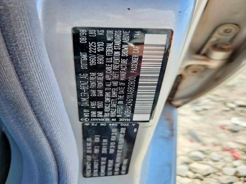 Aukcja sprzedaży 1999 Mercedes-benz C, vin: WDBHA24G1XA682800, numer aukcji: 70677276