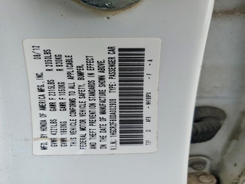 Aukcja sprzedaży 2013 Honda Accord, vin: 1HGCR2F80DA002909, numer aukcji: 71745826