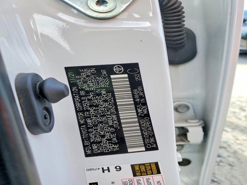Aukcja sprzedaży 2022 Toyota Prius, vin: JTDKAMFUXN3162294, numer aukcji: 71629766