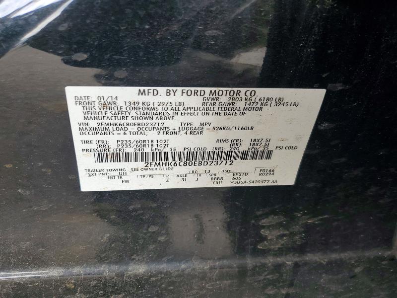 Aukcja sprzedaży 2014 Ford Flex, vin: 2FMHK6C80EBD23712, numer aukcji: 70970176