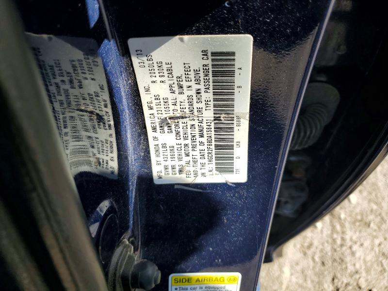 Продажа на аукционе авто 2013 Honda Accord, vin: 1HGCR2F88DA156431, номер лота: 72015066
