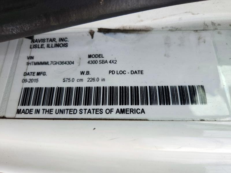 Продаж на аукціоні авто 2016 International 4000, vin: 1HTMMMML7GH364304, номер лоту: 73409576