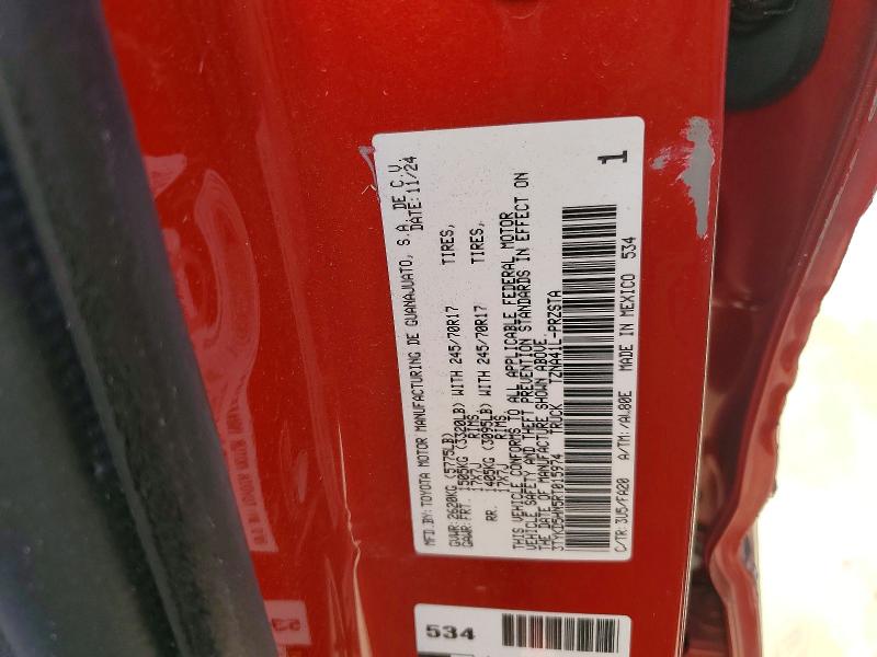 2024 Toyota Tacoma მანქანა იყიდება აუქციონზე, vin: 3TYKD5HN5RT015974, აუქციონის ნომერი: 72419436