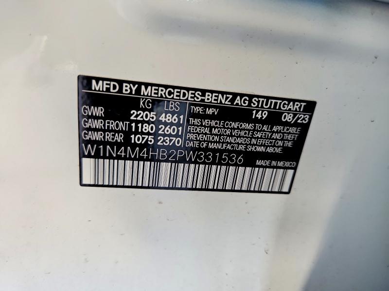 Продаж на аукціоні авто 2023 Mercedes-benz Glb, vin: W1N4M4HB2PW331536, номер лоту: 72121556