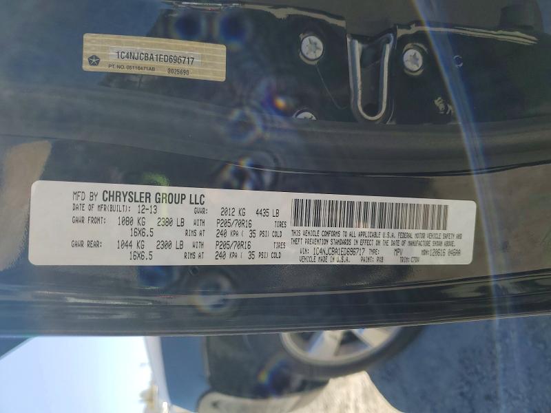70382276 :رقم المزاد ، 1C4NJCBA1ED696717 vin ، 2014 Jeep Compass مزاد بيع