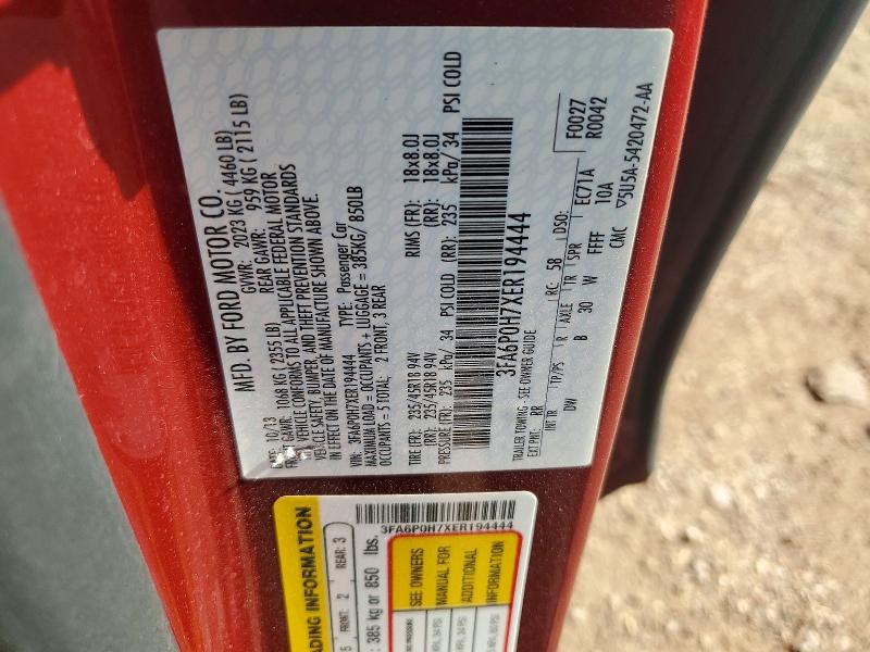 Aukcja sprzedaży 2014 Ford Fusion, vin: 3FA6P0H7XER194444, numer aukcji: 73536396