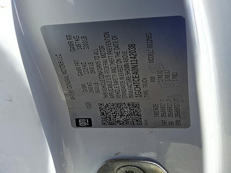 72611016 :رقم المزاد ، 1GCHTCEA0N1142038 vin ، 2022 Chevrolet Colorado مزاد بيع