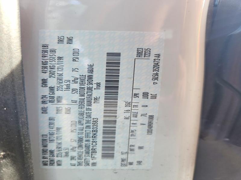 70053556 :رقم المزاد ، 1FTBR1C81RKB33583 vin ، 2024 Ford Transit مزاد بيع