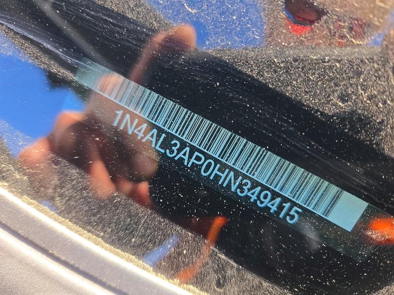 2017 Nissan Altima მანქანა იყიდება აუქციონზე, vin: 1N4AL3AP0HN349415, აუქციონის ნომერი: 71722616