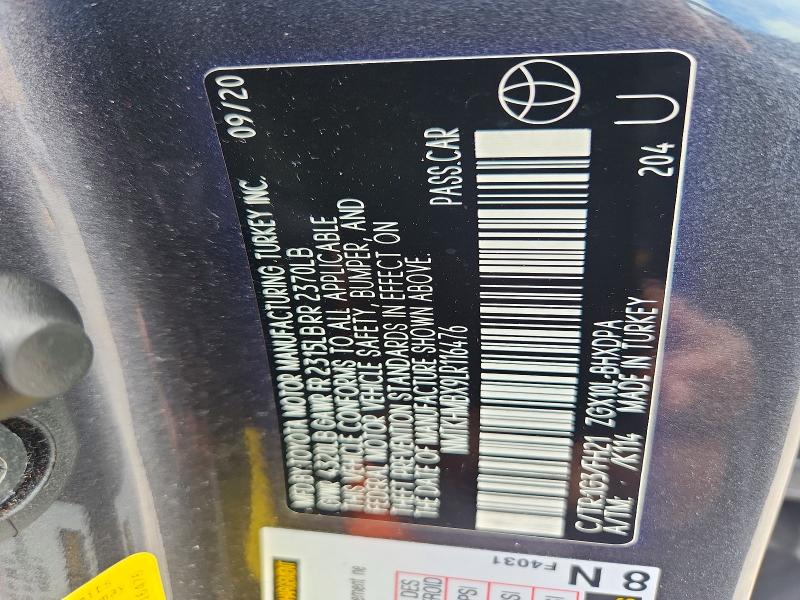 Продажа на аукционе авто 2020 Toyota C-hr, vin: NMTKHMBX9LR116476, номер лота: 72578186