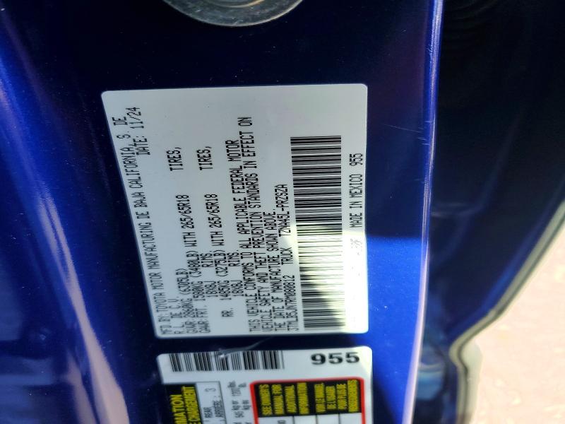 2024 Toyota Tacoma მანქანა იყიდება აუქციონზე, vin: 3TMLB5JN7RM080812, აუქციონის ნომერი: 71920736