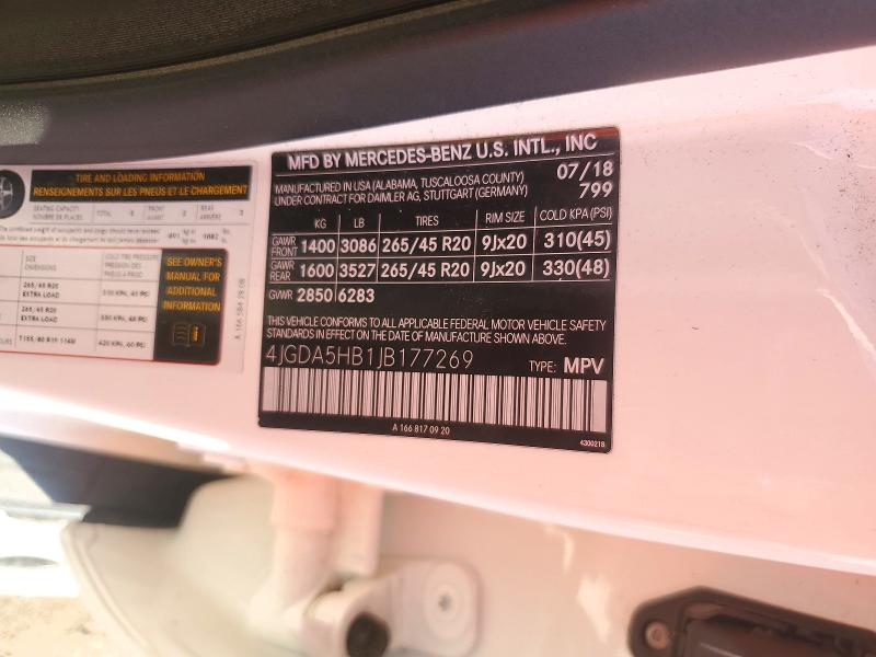 Продаж на аукціоні авто 2018 Mercedes-benz Gle, vin: 4JGDA5HB1JB177269, номер лоту: 71719356