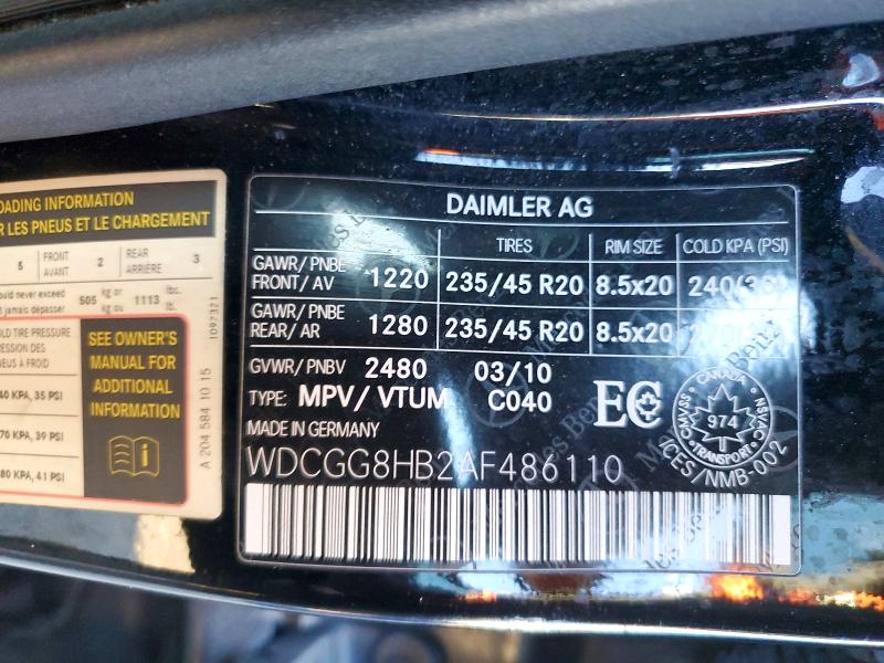 Продажа на аукционе авто 2010 Mercedes-benz Glk, vin: WDCGG8HB2AF486110, номер лота: 68589306