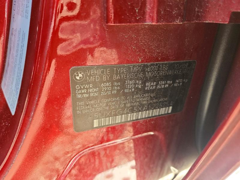 Продаж на аукціоні авто 2010 Bmw X6, vin: 5UXFG4C5XAL225254, номер лоту: 71313536
