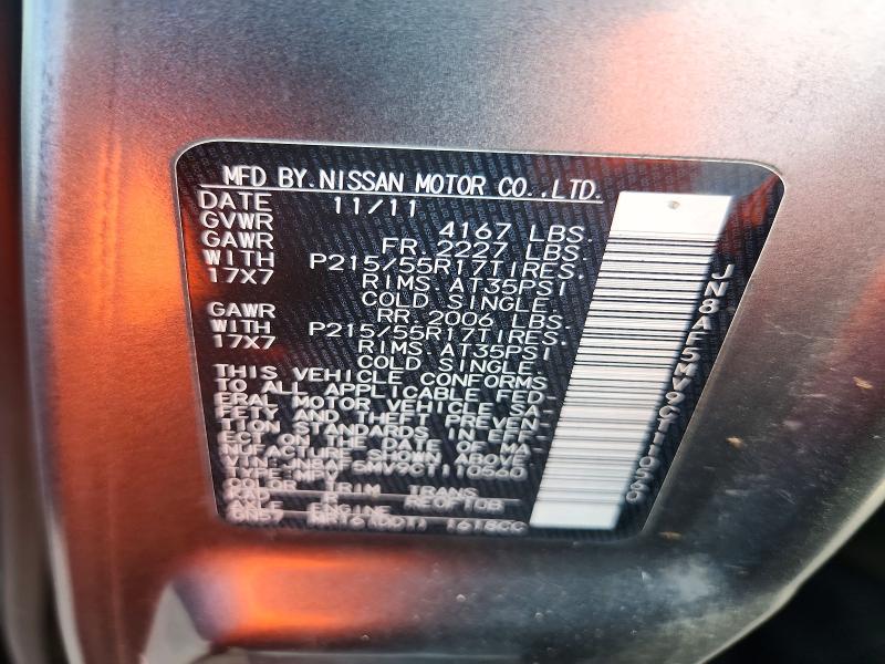 Продаж на аукціоні авто 2012 Nissan Juke, vin: JN8AF5MV9CT110560, номер лоту: 71731776