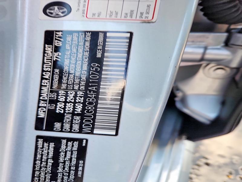2015 Mercedes-benz S მანქანა იყიდება აუქციონზე, vin: WDDUG8CB4FA110759, აუქციონის ნომერი: 71978156