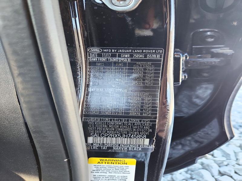 Aukcja sprzedaży 2018 Land Rover Discovery Sport, vin: SALCP2RX5JH745858, numer aukcji: 72692996