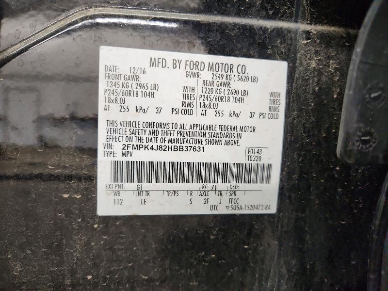 Продаж на аукціоні авто 2017 Ford Edge, vin: 2FMPK4J82HBB37631, номер лоту: 71269336