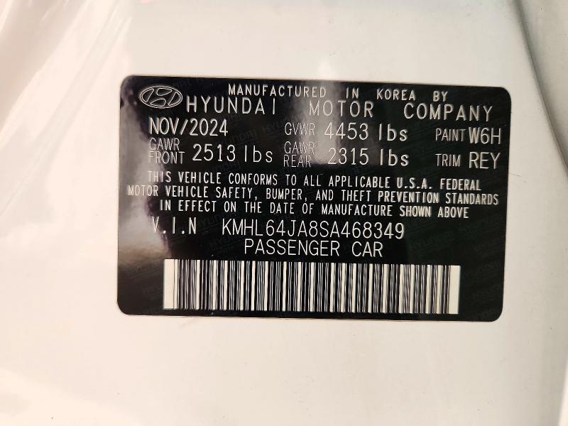 Aukcja sprzedaży 2025 Hyundai Sonata, vin: KMHL64JA8SA468349, numer aukcji: 72225046