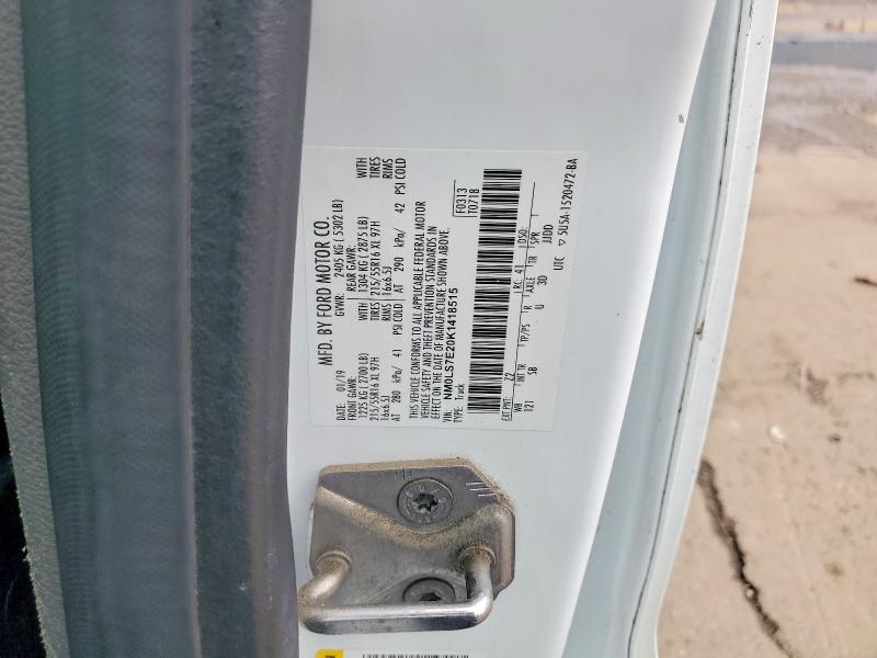 Продажа на аукционе авто 2019 Ford Transit Connect, vin: NM0LS7E20K1418515, номер лота: 71039856