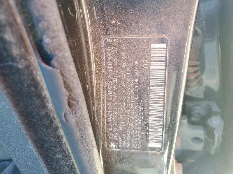 2002 Bmw X5 მანქანა იყიდება აუქციონზე, vin: 5UXFB33562LH36103, აუქციონის ნომერი: 72275186