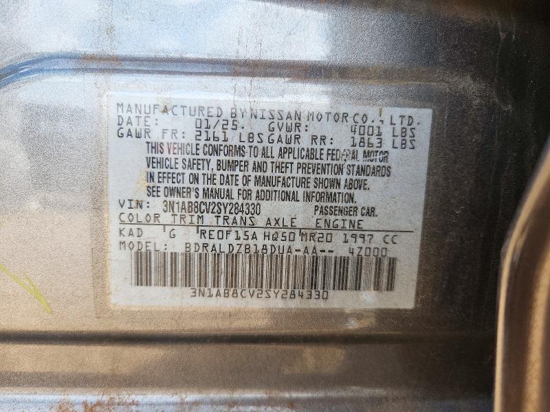 Продажа на аукционе авто 2025 Nissan Sentra, vin: 3N1AB8CV2SY284330, номер лота: 72138746