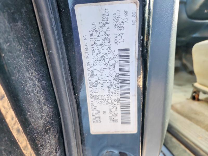 Продаж на аукціоні авто 2004 Toyota Tundra, vin: 5TBDT44114S443563, номер лоту: 72094726