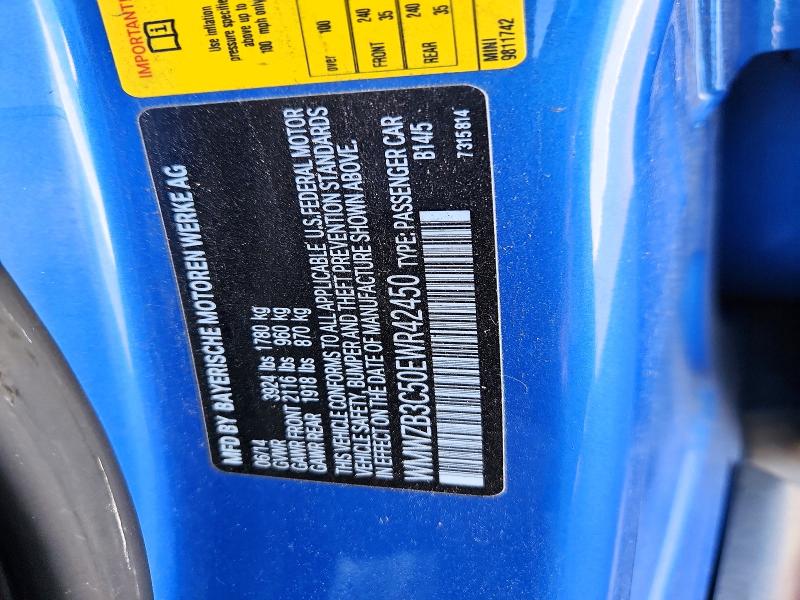 2014 Mini Cooper მანქანა იყიდება აუქციონზე, vin: WMWZB3C50EWR42450, აუქციონის ნომერი: 73142776
