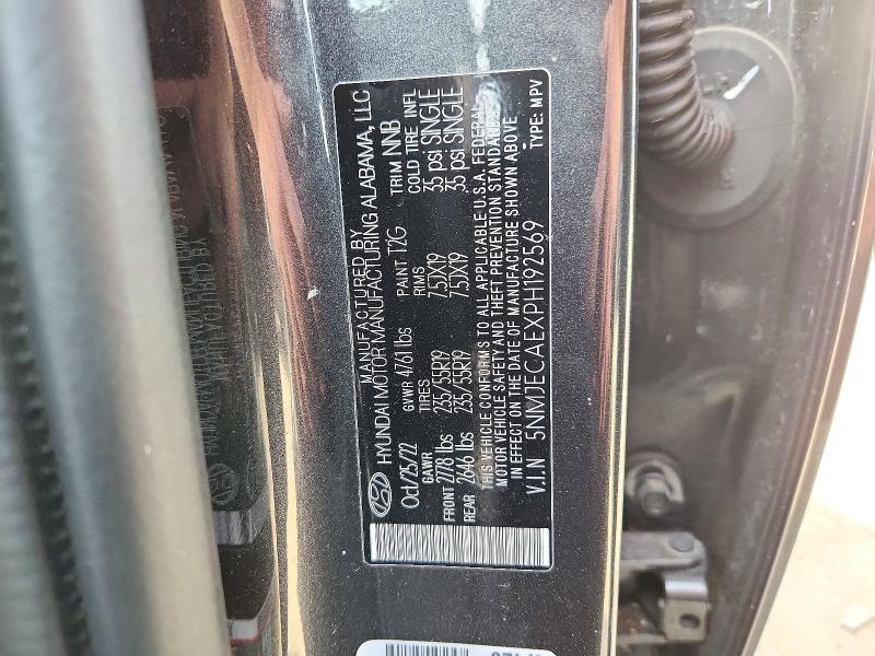 Продаж на аукціоні авто 2023 Hyundai Tucson, vin: 5NMJECAEXPH192569, номер лоту: 72347216