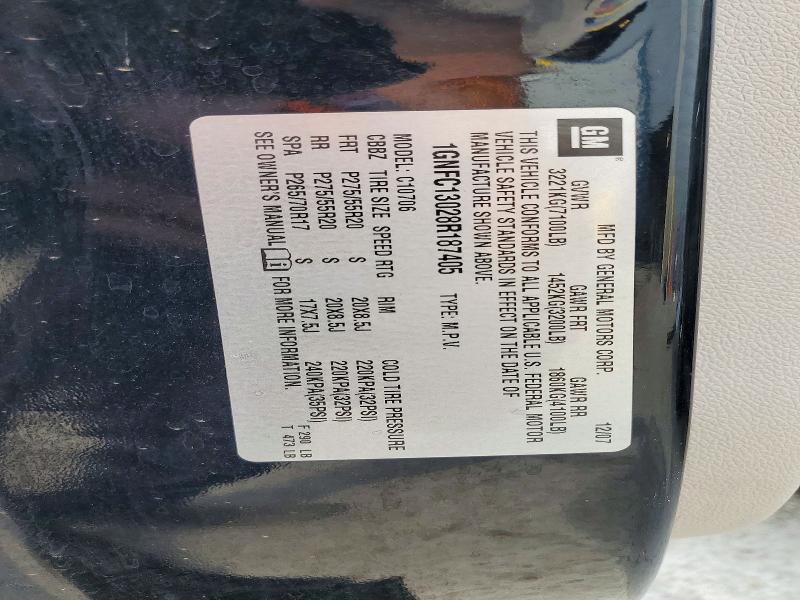 2008 Chevrolet Tahoe მანქანა იყიდება აუქციონზე, vin: 1GNFC13028R187405, აუქციონის ნომერი: 72697296