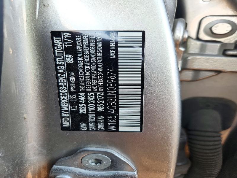 Auction sale of the 2020 Mercedes-benz Cla, vin: W1K5J4GB3LN089674, lot number: 72249506