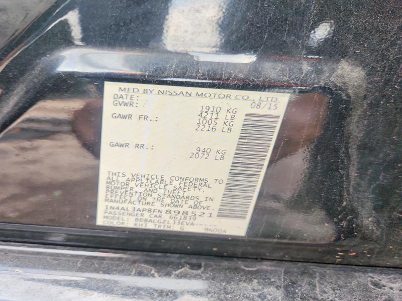 Aukcja sprzedaży 2015 Nissan Altima, vin: 1N4AL3AP8FN898521, numer aukcji: 71770706
