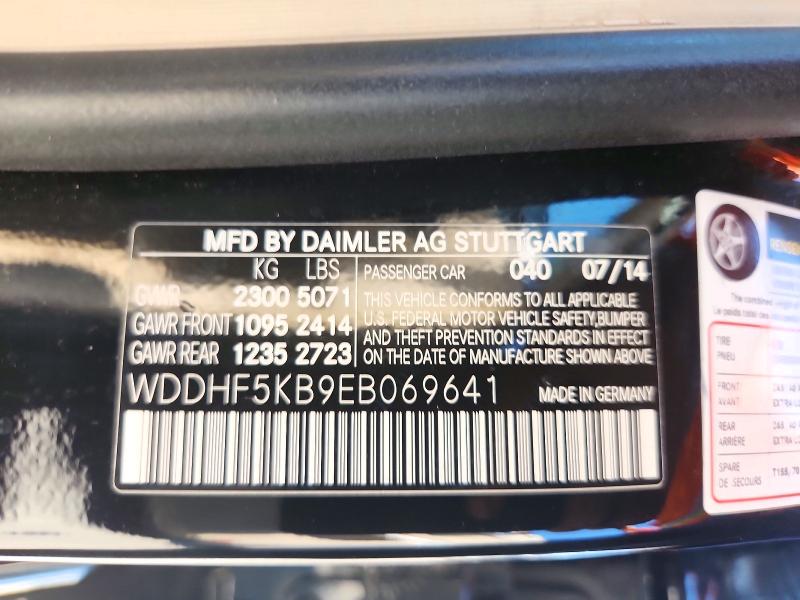 71863066 :رقم المزاد ، WDDHF5KB9EB069641 vin ، 2014 Mercedes-benz E مزاد بيع