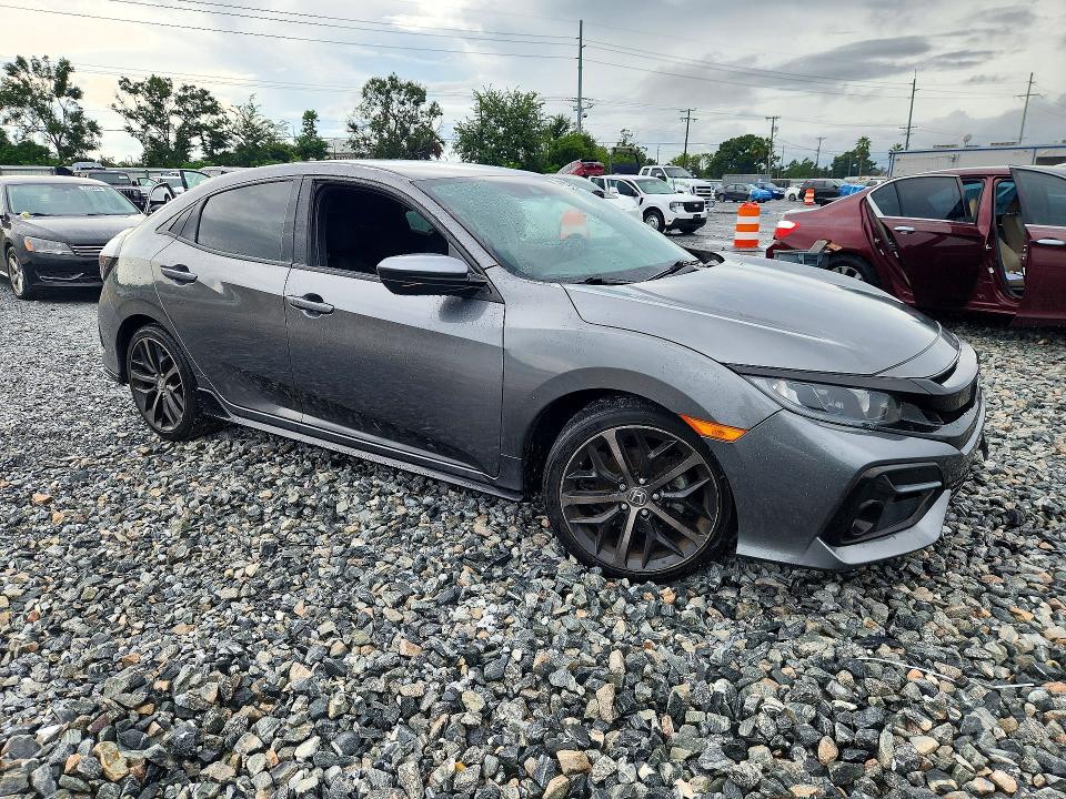 71927826 :رقم المزاد ، SHHFK7H49MU210008 vin ، 2021 Honda Civic مزاد بيع