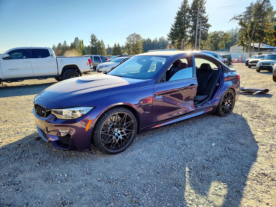 Продаж на аукціоні авто 2018 Bmw M3, vin: WBS8M9C50J5L00492, номер лоту: 72191646