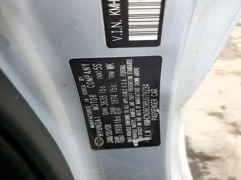Продаж на аукціоні авто 2008 Hyundai Accent, vin: KMHCN36C98U079234, номер лоту: 71883976