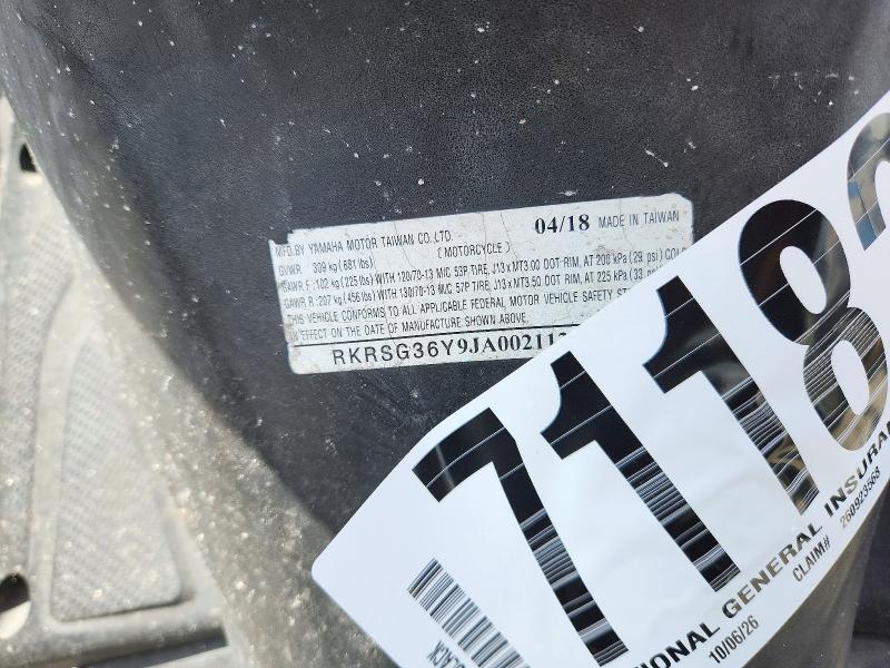 Продаж на аукціоні авто 2018 Yamaha Xc155, vin: RKRSG36Y9JA002112, номер лоту: 71182236
