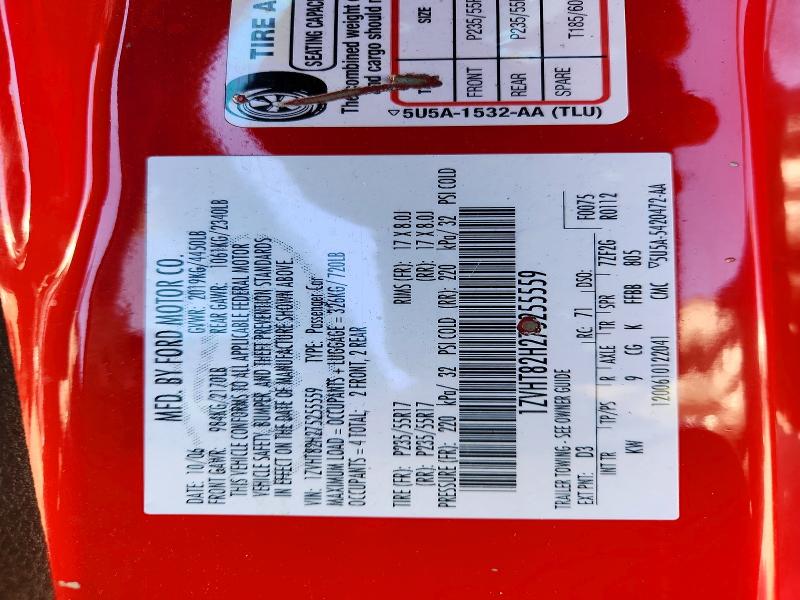72408276 :رقم المزاد ، 1ZVHT82H275255559 vin ، 2007 Ford Mustang مزاد بيع
