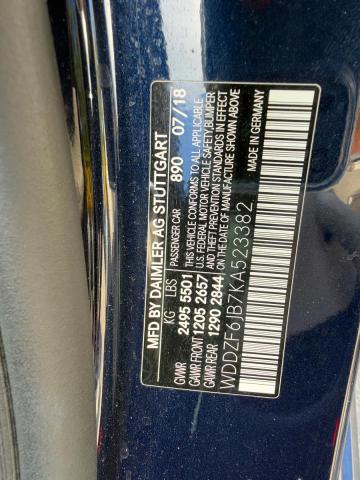 Продаж на аукціоні авто 2019 Mercedes-benz E, vin: WDDZF6JB7KA523382, номер лоту: 72198786