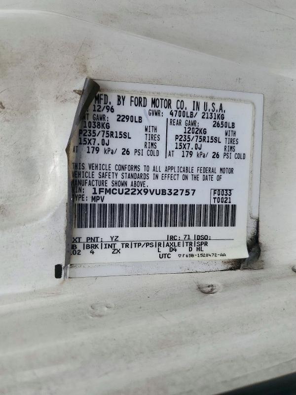 Продаж на аукціоні авто 1997 Ford Explorer, vin: 1FMCU22X9VUB32757, номер лоту: 72557476