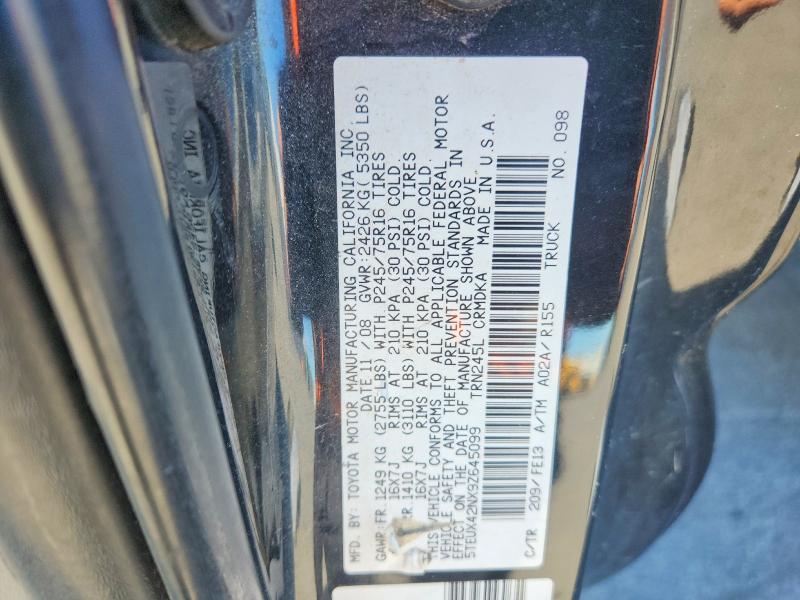 Продаж на аукціоні авто 2009 Toyota Tacoma, vin: 5TEUX42NX9Z645099, номер лоту: 71157536