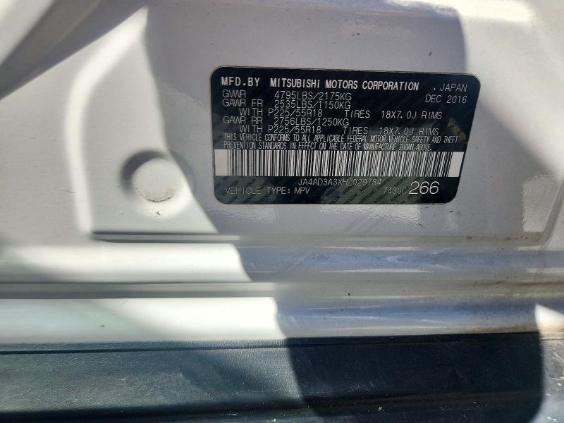 Aukcja sprzedaży 2017 Mitsubishi Outlander, vin: JA4AD3A3XHZ029784, numer aukcji: 71217546