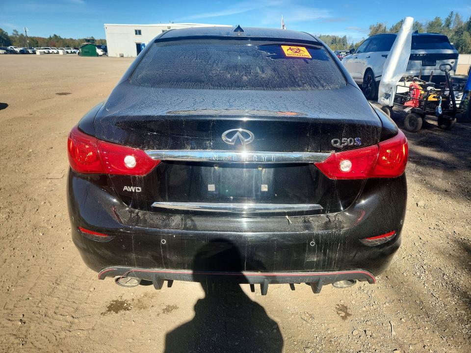 2014 Infiniti Q50 Hybrid მანქანა იყიდება აუქციონზე, vin: JN1AV7AR1EM701855, აუქციონის ნომერი: 69169606