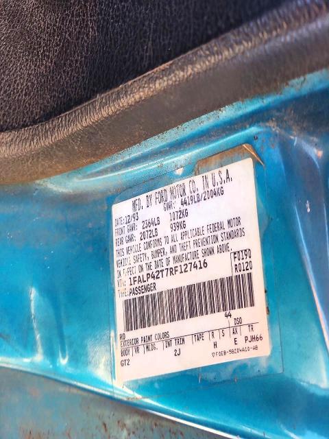 Продажа на аукционе авто 1994 Ford Mustang, vin: 1FALP42T7RF127416, номер лота: 72062046