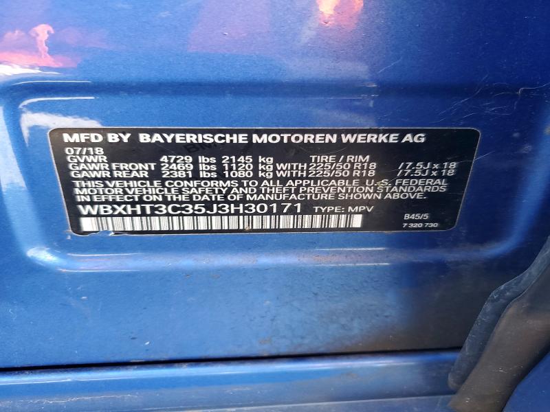 Продажа на аукционе авто 2018 Bmw X1, vin: WBXHT3C35J3H30171, номер лота: 71473806