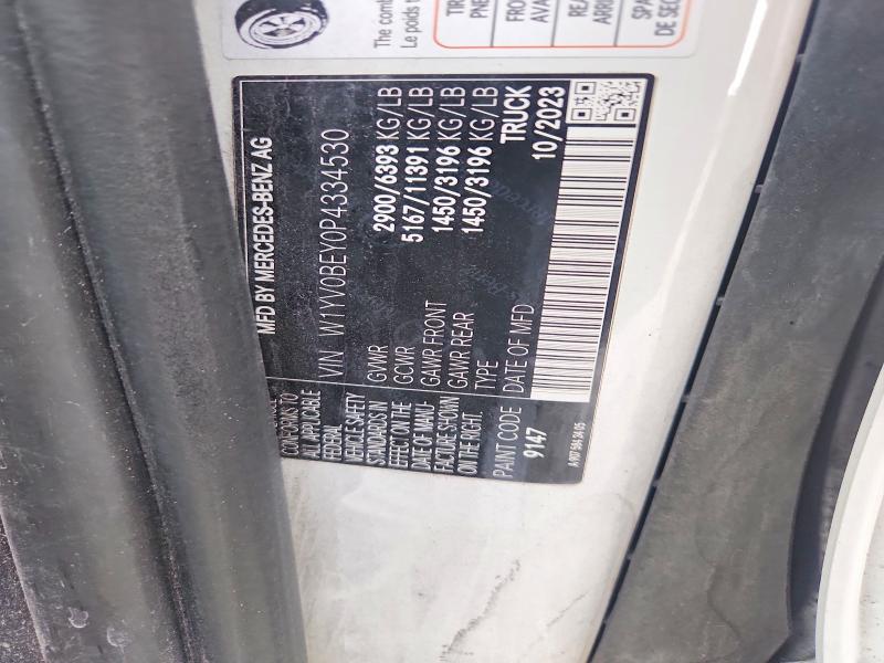 Продаж на аукціоні авто 2023 Mercedes-benz Metris, vin: W1YV0BEY0P4334530, номер лоту: 71654446